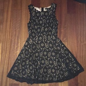 A black city studio dress